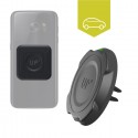 Chargeur induction voiture grille d'aération - Charge sans-fil Mobiles Qi inclus