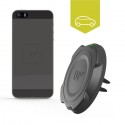 Chargeur induction voiture grille d'aération - Charge sans-fil iPhone 5/5S/SE