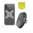 Chargeur induction voiture grille d'aération - Charge sans-fil iPhone X / XS